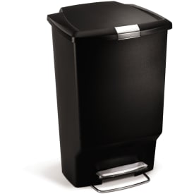 Simplehuman affaldsspand, 45 liter, pedal, sort plastik