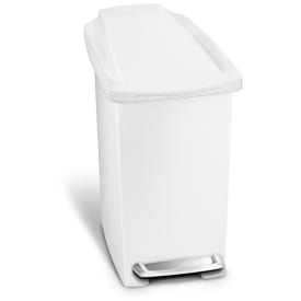 Simplehuman  toiletspand, 10 liter, hvid plastik