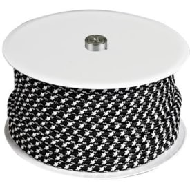 25 meter Halo Design stoffledning, sort & hvit zigzag