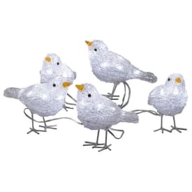 Konstsmide akryl fugle - hvid/klar