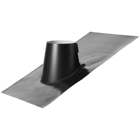 Takbelegg Ø180 MM 11-32° sort, sort Fast Flash med klemkrage