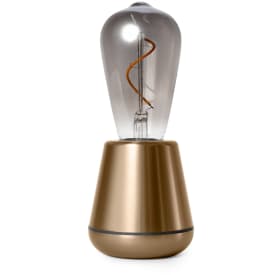 Humble One genopladelig bordlampe, guld