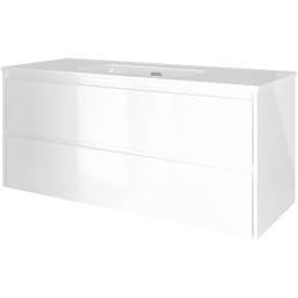 Sanibell Proline møbelpakke, 121x46,8 cm, hvit høyglans