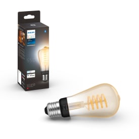Philips Hue White Ambiance E27 edisonpære, 2200K-6500K, 7W, Ø6,4 cm