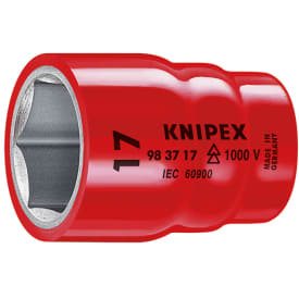 KNIPEX L-AUS topp, indre firkant 3/8&quot;, 17 mm