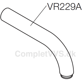 Vola fortud til KV1, udlæg 170 mm, Ny model, VR229A, krom