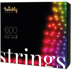 Twinkly Strings lyskæde 48 meter, 600 lys, farvet lys