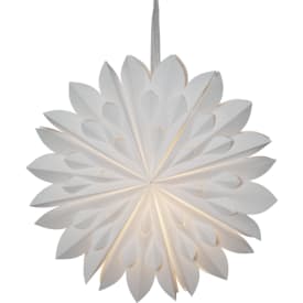 Star Trading Clipp adventsstjärna med ljus, 60 cm, vit