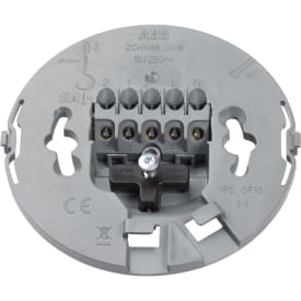 ABB lampeuttak med deksel, Ø9,7 cm, hvit