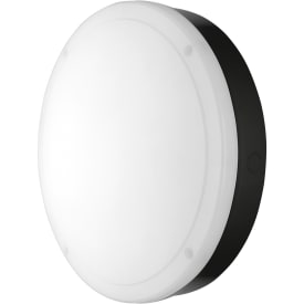 Ledvance Surface Bulkhead vegglampe utendørs, svart, 4000K, Ø30 cm