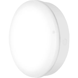 Ledvance Surface Bulkhead vegglampe utendørs med sensor, hvit, 3000K, Ø30 cm