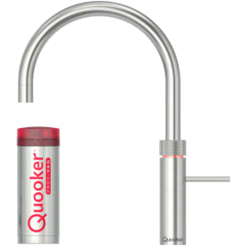 Quooker Fusion Round køkkenarmatur, Pro3 B beholder, rustfrit stål