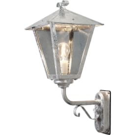 Konstsmide Benu Up vägglampa utomhus, galvaniserat stål