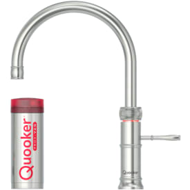 Quooker Classic Fusion Round sæt, 3 liter, rustfrit stål