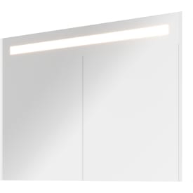 Sanibell Proline, spejlskab med LED belysning, 100 x 74 cm, hvid højglans paneler