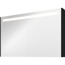 Sanibell Proline LED spejlskab, 120x74 cm, mat sort