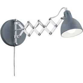 Trio Lighting Scissor væglampe, beton