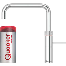 Quooker Fusion Square kjøkkenbatteri, med Combi beholder, krom