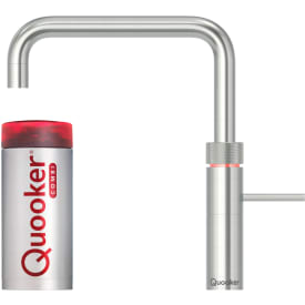 Quooker Fusion Square, køkkenarmatur, Combi beholder, rustfrit stål