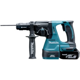 Makita borrhammare SDS+ med batterier, 2 x 18 V / 5,0 Ah