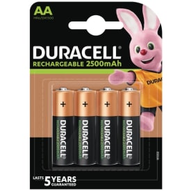 Duracell AA oppladbare batterier, 4 stk.