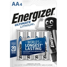 Energizer AA batterier, 4 st.