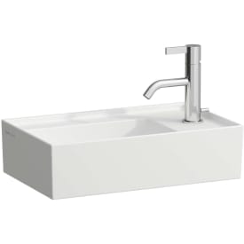 Kartell Laufen servant, 46x28 cm, høyre, matt hvit