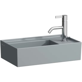 Kartell Laufen tvättställ, 46x28 cm, höger, matt grå