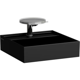 Kartell Laufen tvättställ, 46x46 cm, matt svart