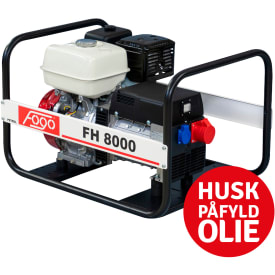 Fogo FH8000 generator 400 V/230 V, 7,7 kVA/3,9 kW, Honda