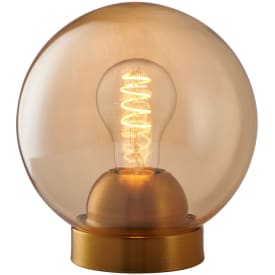 Halo Design Bubbles bordlampe, ravfarvet