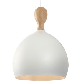 Halo Design Dueodde pendellampe, hvit/metall, Ø39 cm