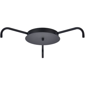 Halo Design takkopp, 4 utgångar, svart