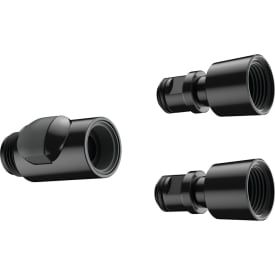 Hansgrohe koblingssett, 3 dele, 1/2", sort