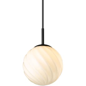 Halo Design Twist Ball pendel, sort, Ø15 cm