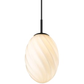 Halo Design Twist Egg pendel, sort, Ø15 cm