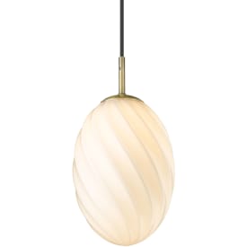 Halo Design Twist Egg pendel, messing, Ø15 cm