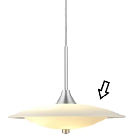 Halo Design reservglas för Baroni pendellampa, översta skärm, Ø46 cm