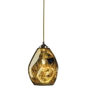 Lupia Drop pendellampa, guld