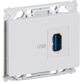 LK Opus 66 USB 3.0 udtag, hvid