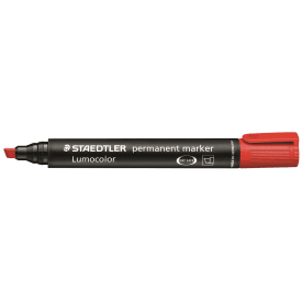 Permanentmarker med 2-6 mm avfasad spets - Röd