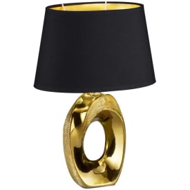 Trio Lighting Taba bordlampe, guld, 33 cm