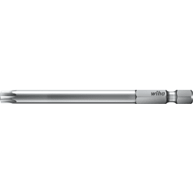 5 stk Wiha torx10H bits med hull, 90 mm