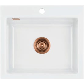 Lavabo Mera 57 kjøkkenvask, 57,5x51 cm, hvit