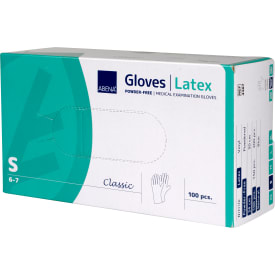 Abena Classic latexhandskar, storlek S. S, 100 stycken.