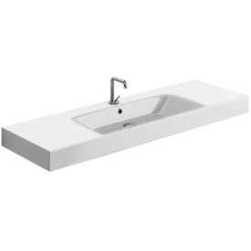 Lavabo Cento 140 servant, 140x45 cm, hvit