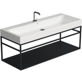 Lavabo Cento gulvmodul, 120x44 cm, matt svart