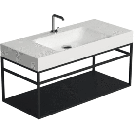 Lavabo Cento gulvmodul, 100x44 cm, matt svart