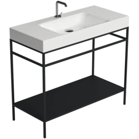 Lavabo Cento gulvmodul, 100x44 cm, matt svart