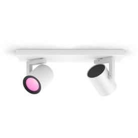 Philips Hue Argenta spotter i tak, 2 spotter, hvit